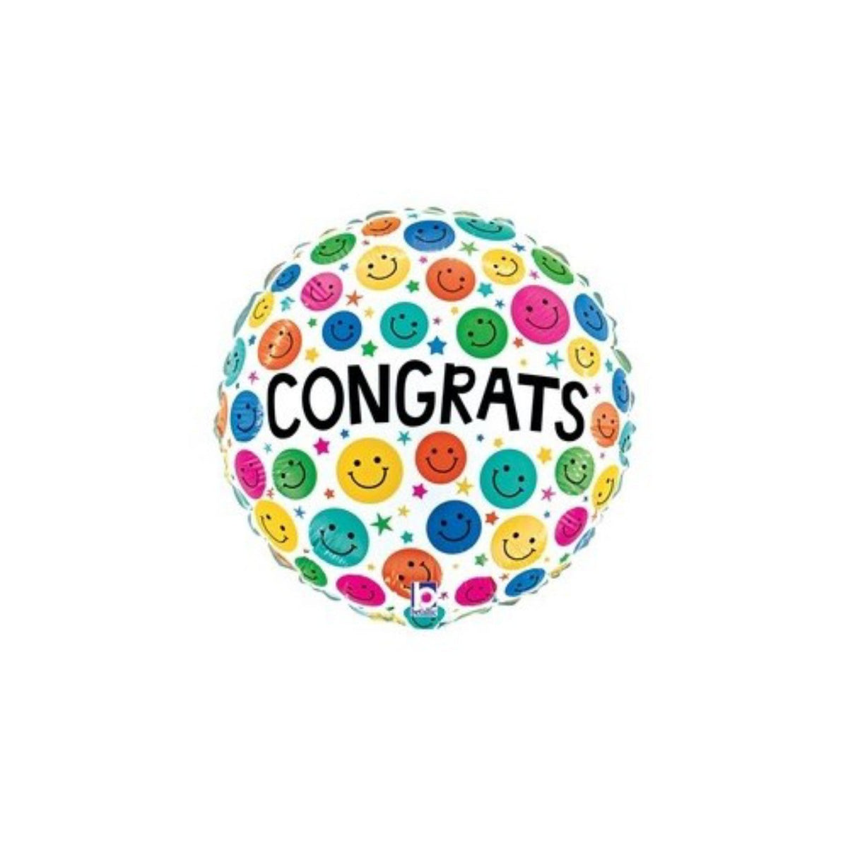 Congrats Smiley Balloon