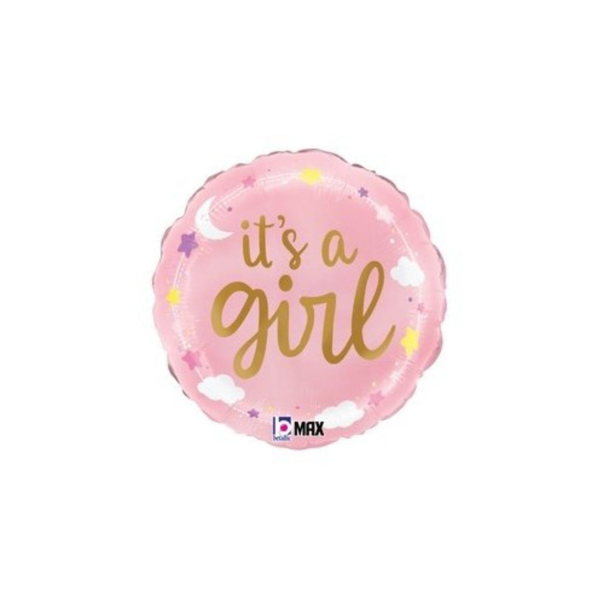 It's a Girl Stars & Clouds Balloon